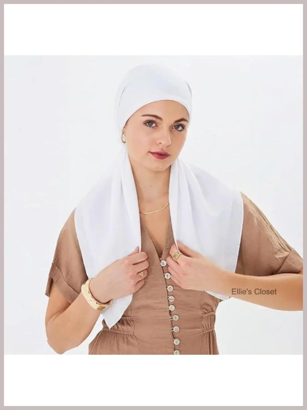 Pre-Tied Head Scarf Women Soft Stretchy Chemo Headwrap Head Cover